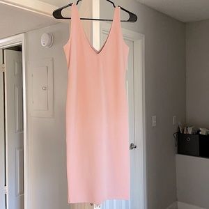 Pink/Salmon cotton midi dress (Forever 21)